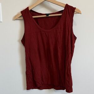 J. Crew Dark Burnt Orange Loose Tank Top